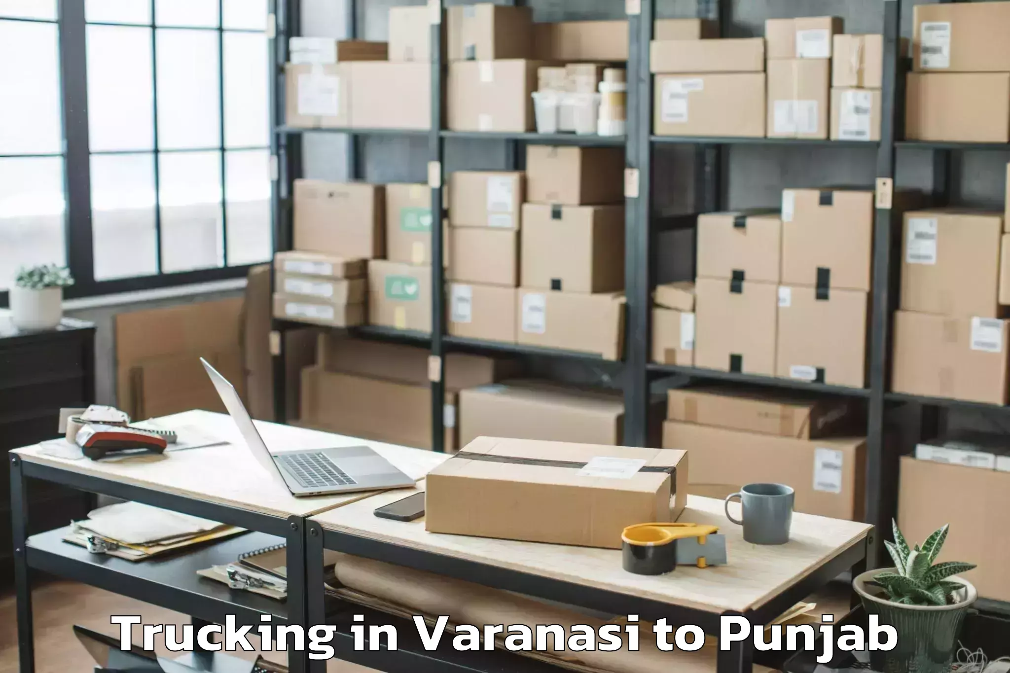 Professional Varanasi to Dhariwal Trucking